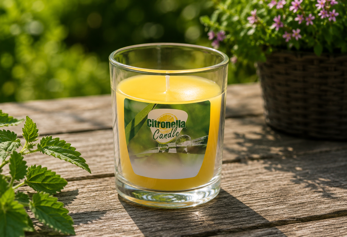 Doftljus i Glas 'Citronella' 7x8cm