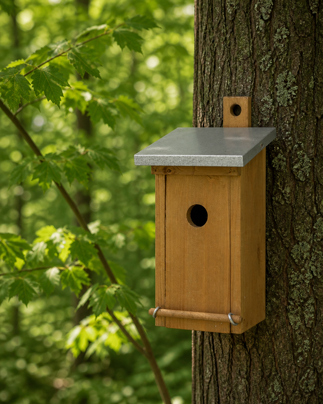 CARE-Bird Fågelholk med Zinktak 29cm