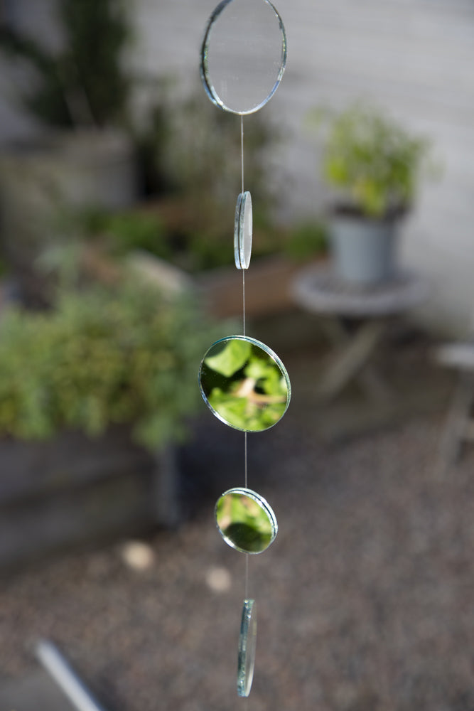 Glasmobil Rund/Speglar 150 cm