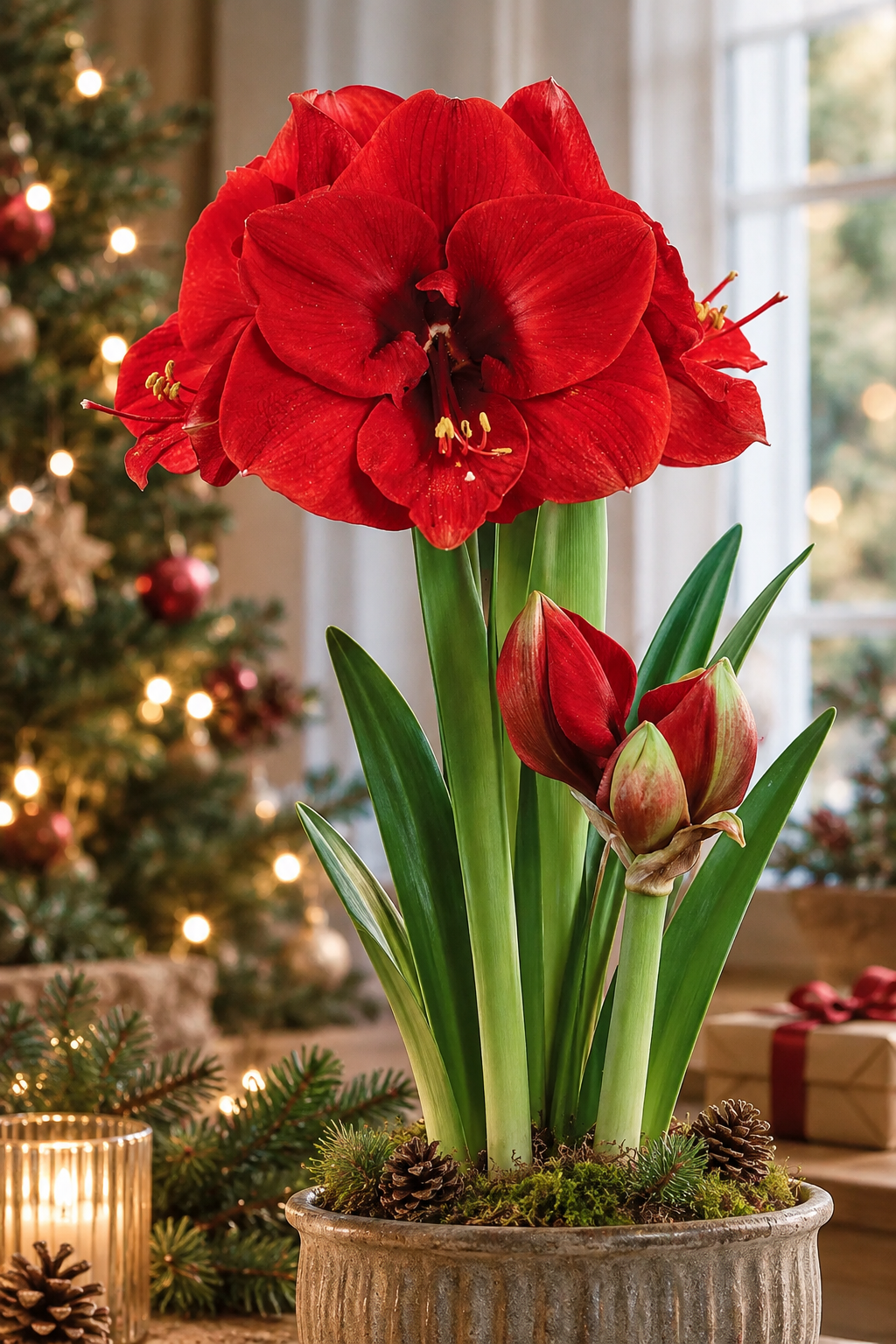 Afrikansk Amaryllis 'Merry Christmas' 1st
