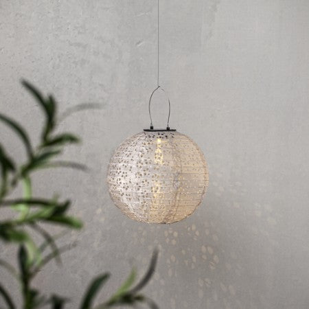 Dekorationsbelysning Solcell 'Festa' Beige