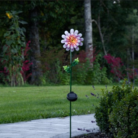 Dekorationsbelysning Solcell 'Pink Daisy'