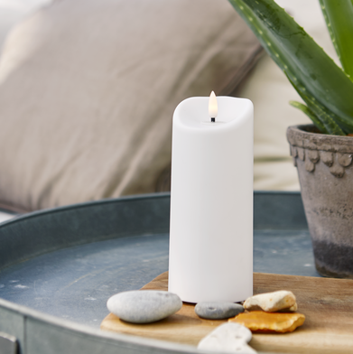 LED Blockljus 'Flamme' H18cm