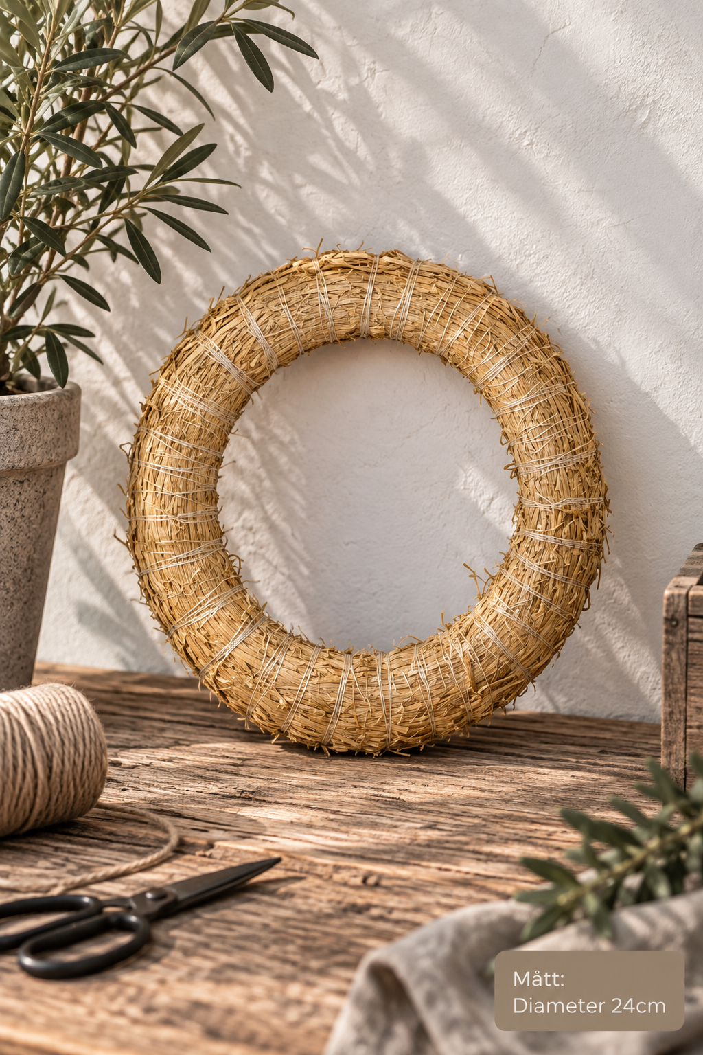 Halmstomme Natur 24cm