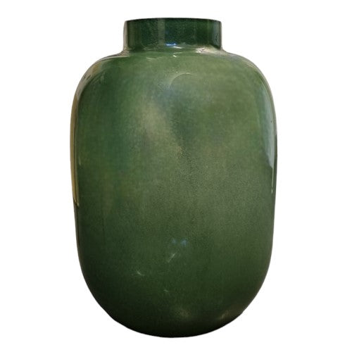 Glasvas 'Dark Green' H35,5cm
