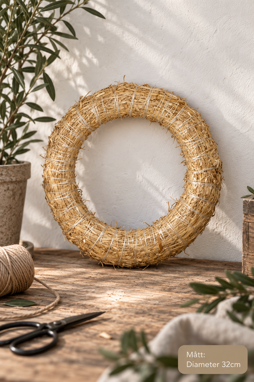 Halmstomme Natur 32cm