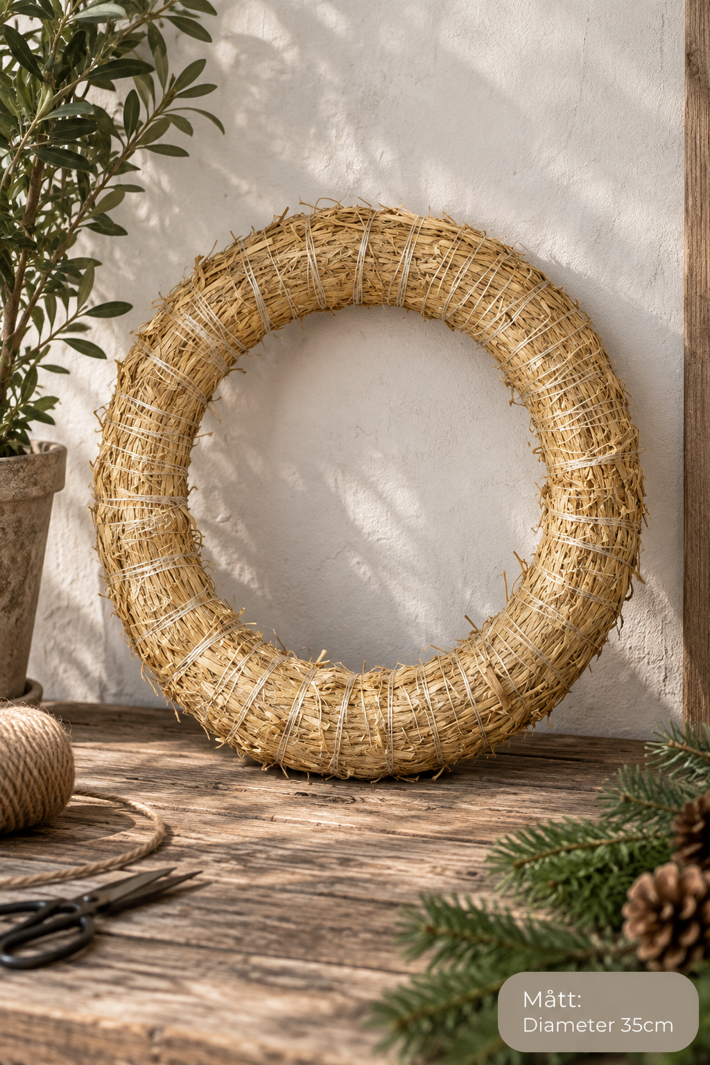 Halmstomme Natur 35cm
