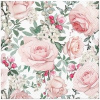 Servett 'Pink Roses'