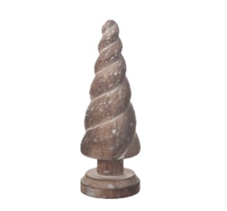 Gran i Trä Spiral 20cm Ljusbrun