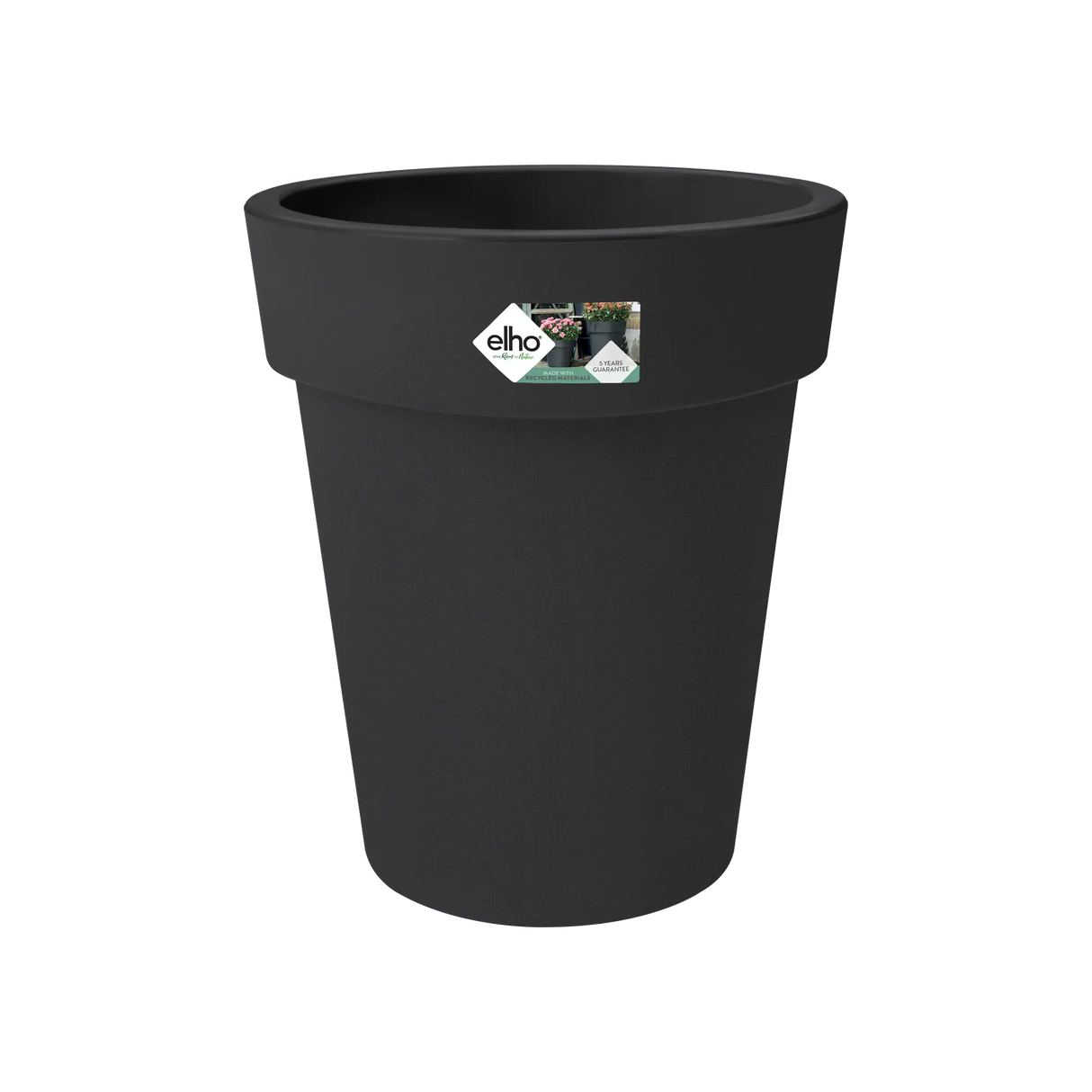 Green Basics Top Planter High 35cm - Living Black