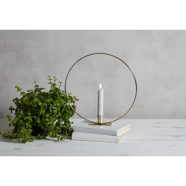Inomhusdekoration Flamme Ring Mässing bord 28 cm