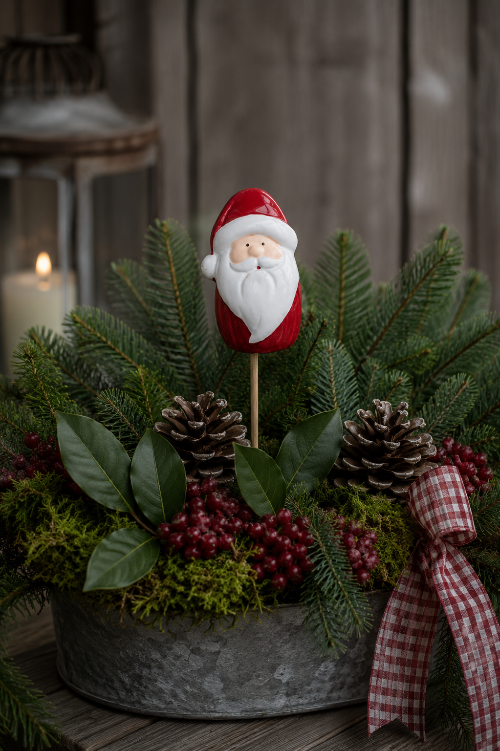Sticks Tomte Keramik Röd