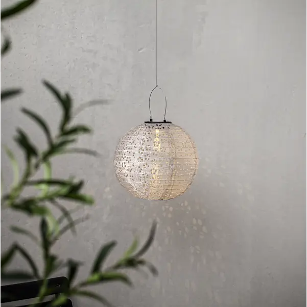 Dekorationsbelysning Solcell 'Festa' Beige