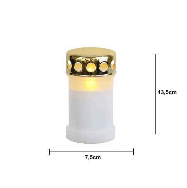 LED Gravljus Serene vitt H13,5cm