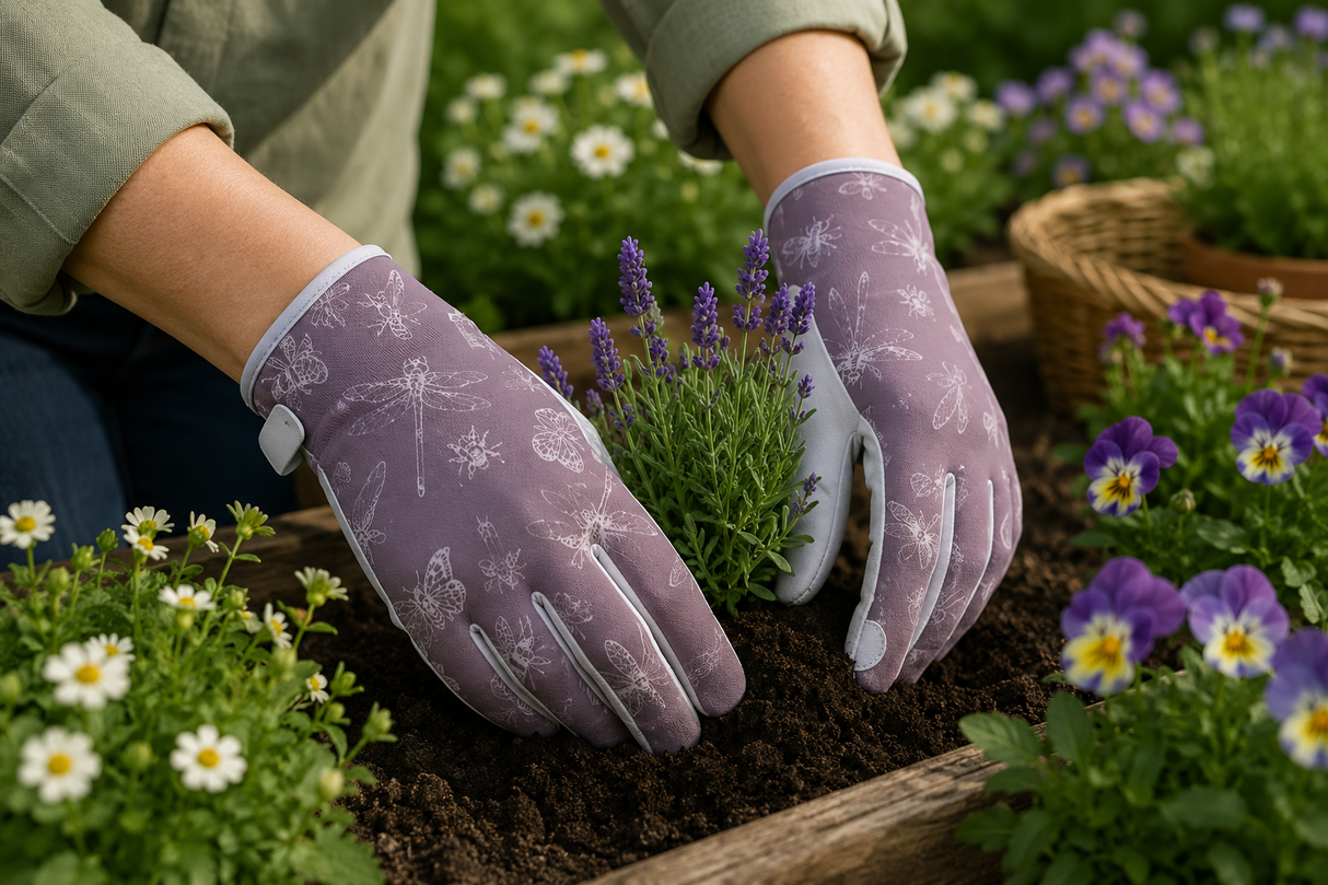 Kent & Stowe Handske 'Bugs Purple' - Dam S