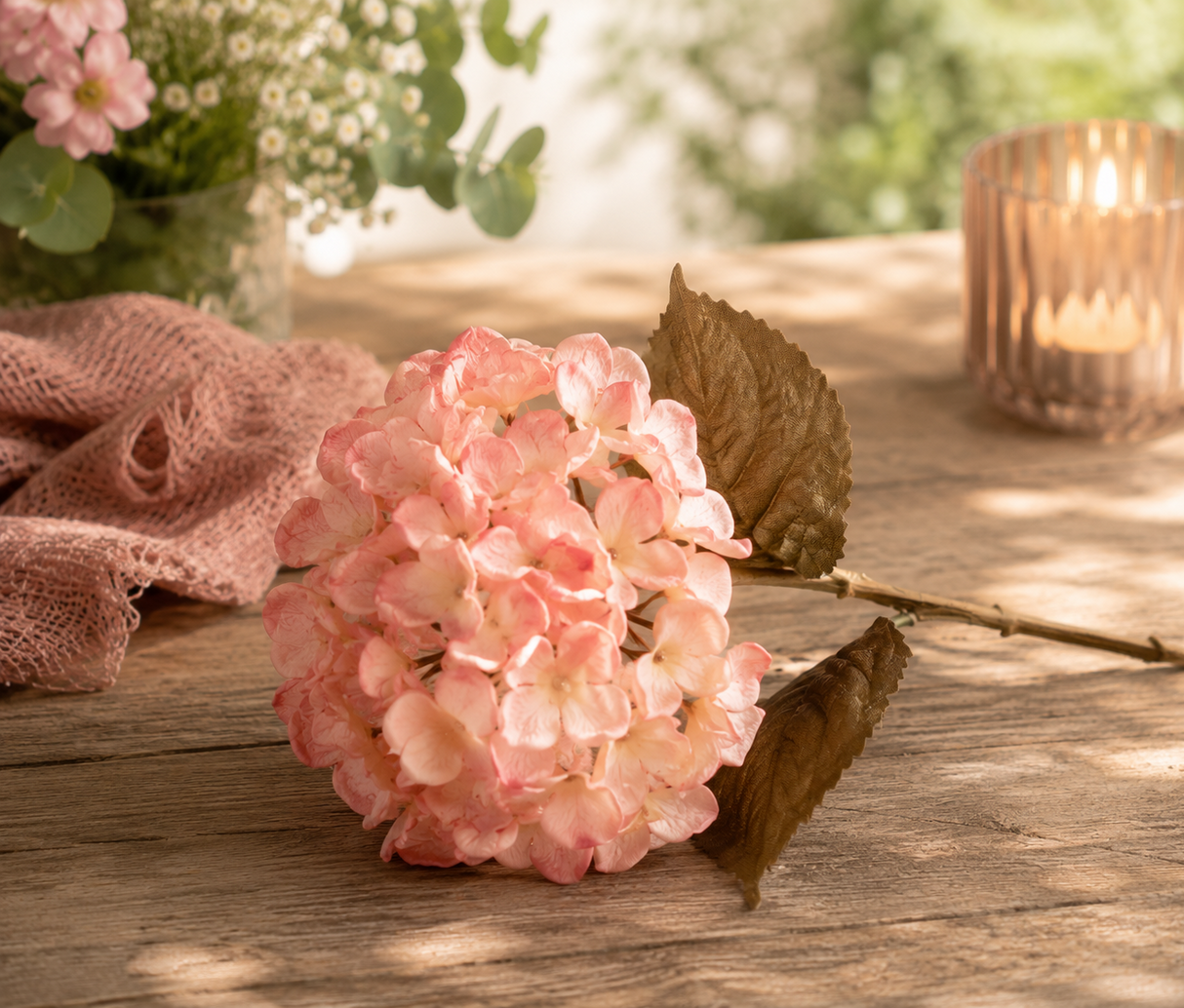 Hydrangea Dried pink 61 cm