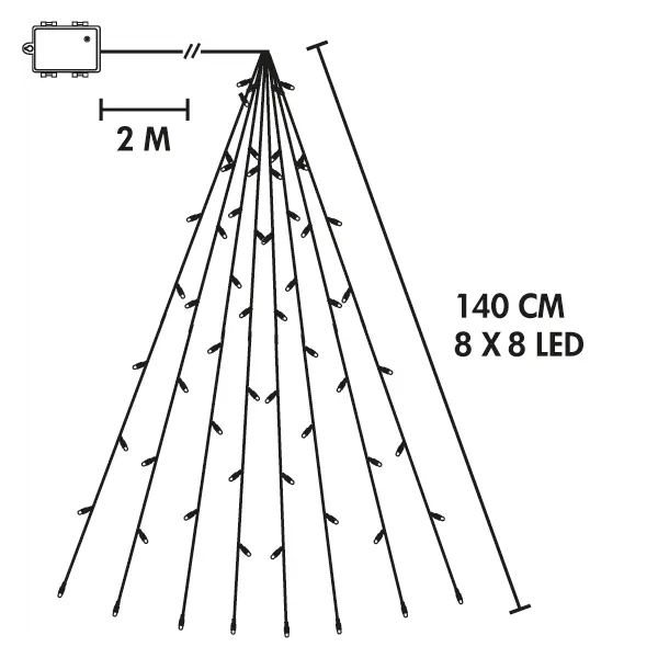 Ljusslinga Batteri 'Akku Tree' 270cm