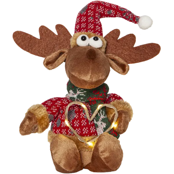 Dekorationsfigur Joylight Brun älg