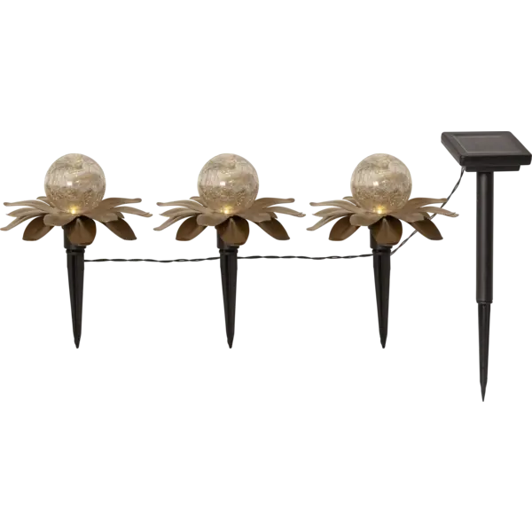 Dekorationsbelysning Solcell 'Lilly' 3-pack