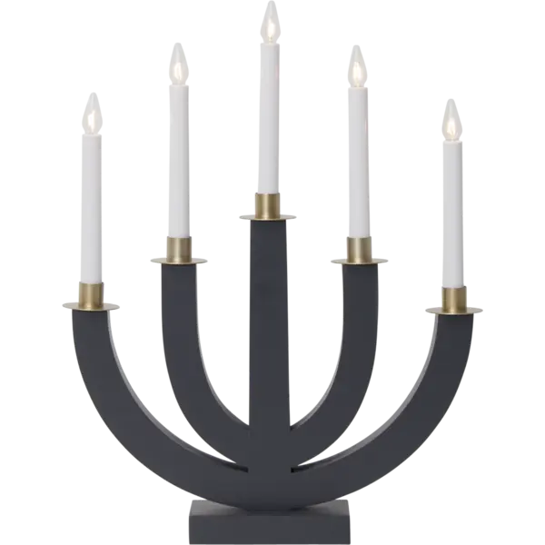 Ljusstake Eli Mörkgrå 5L