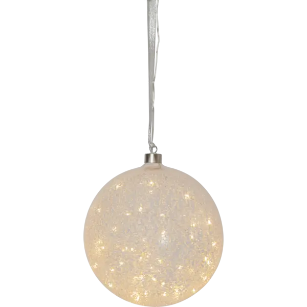 Glaskula Glow Snow Frosrad 20cm