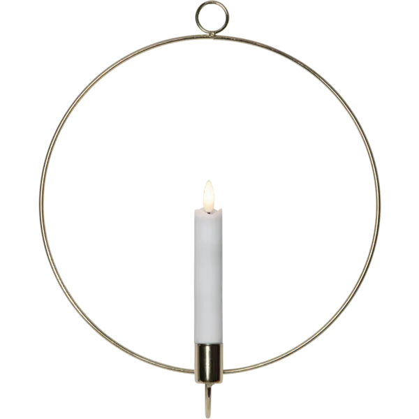 Inomhusdekoration Flamme Ring Mässing vägg 34 cm