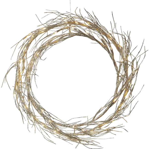 Krans Fizzy Guld 45cm