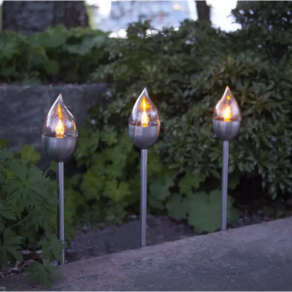 Gångbelysning Solcell 'Olympus' 3-pack