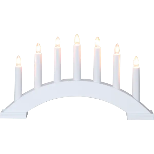 Ljusstake Bea Vit båge 7L