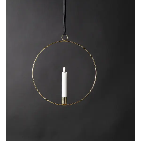 Inomhusdekoration Flamme Ring Mässing hängande 30 cm
