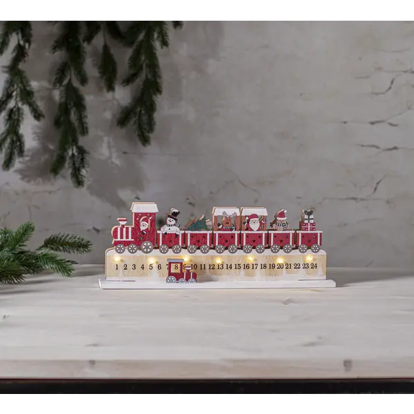 Inomhusdekoration Jolly Multi tåg kalender