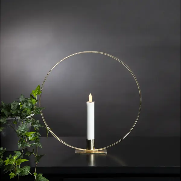 Inomhusdekoration Flamme Ring Mässing bord 28 cm