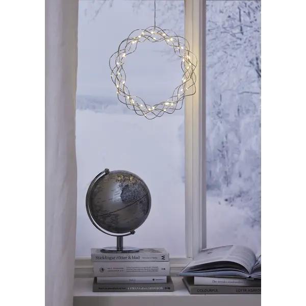 Krans Curly Silver 30cm