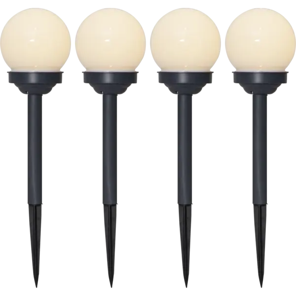 Gångbelysning Solcell 'Globus' 4-pack