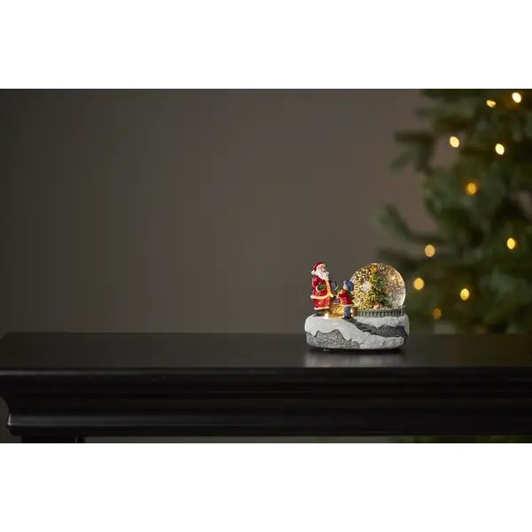Inomhusdekoration Winterville Multi snöglob tomte
