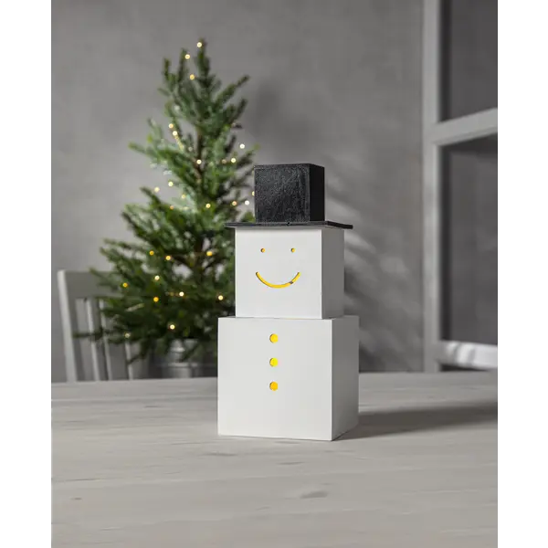 Inomhusdekoration SNOWMAN Vit