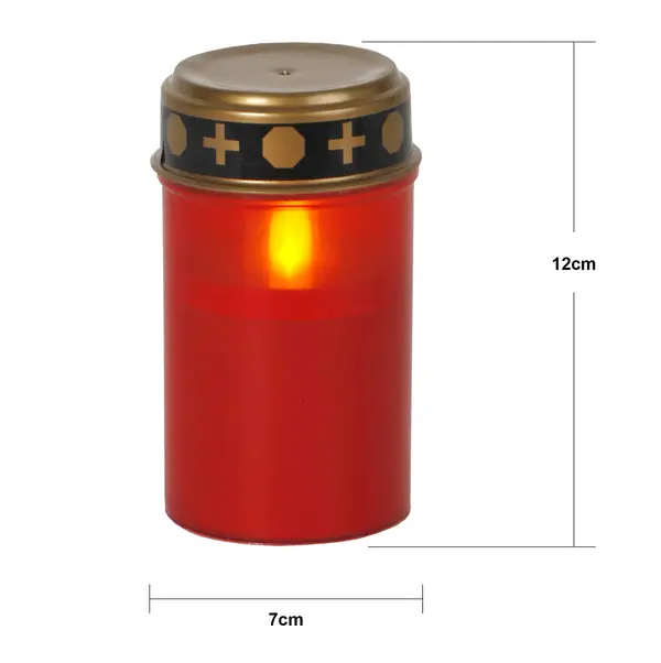 Gravljus LED Serene Röd H12cm