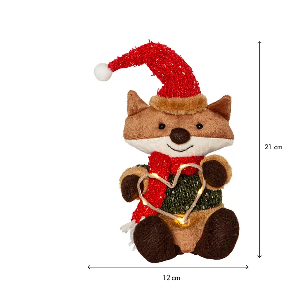 Dekorationsfigur Joylight Brun räv