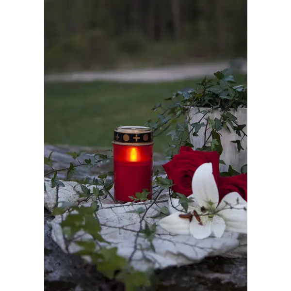 Gravljus LED Serene Röd H12cm
