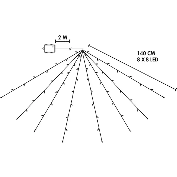 Ljusslinga Batteri 'Akku Tree' 270cm