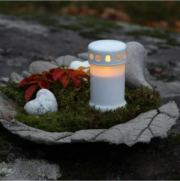 LED Gravljus Serene Vit 7,5x13,5 cm