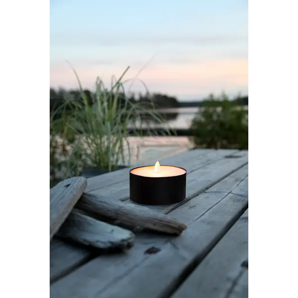 LED Ljus Torch Candle Svart 10,5x7 cm