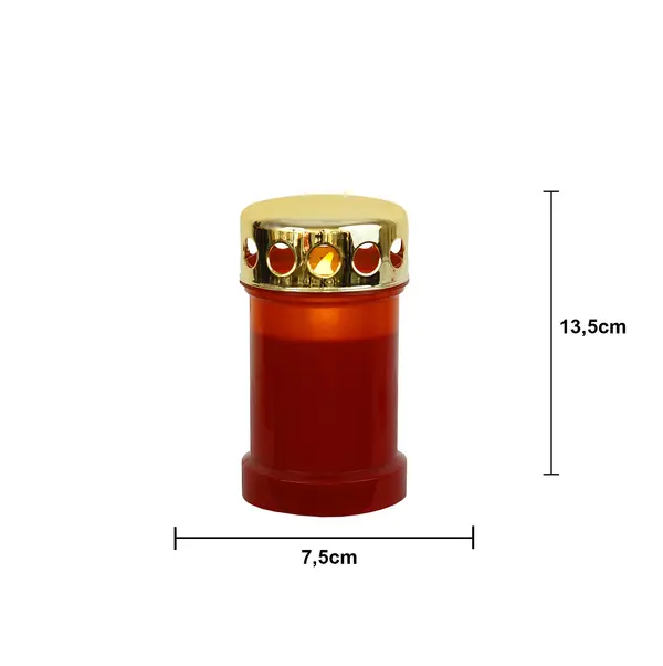 Gravljus 'Serene' LED, Röd H13,5cm
