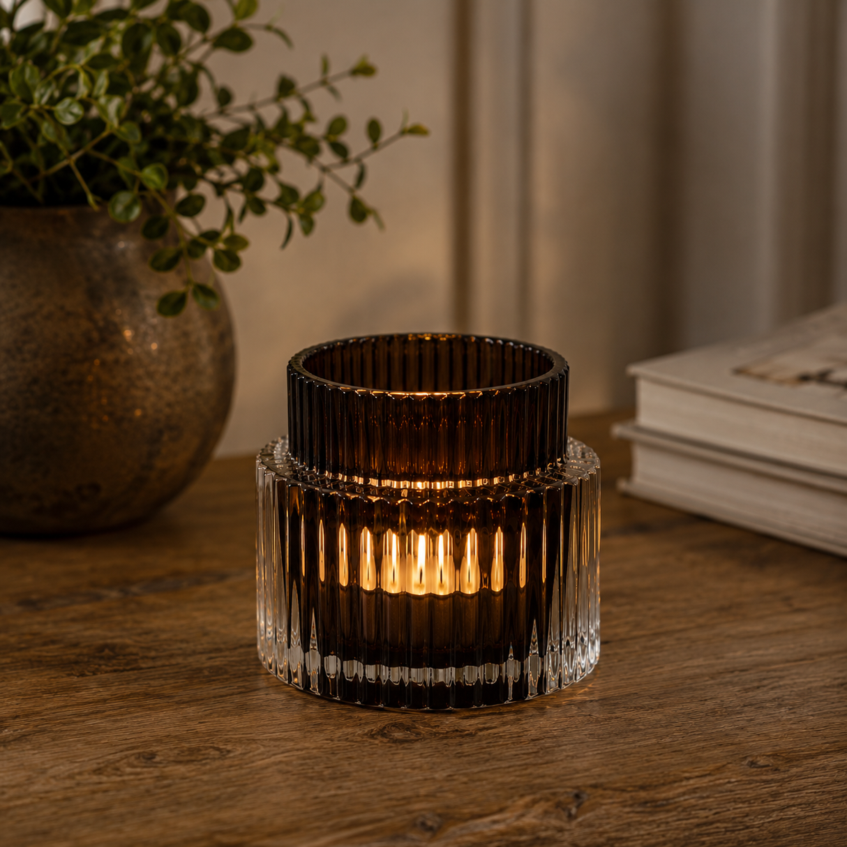 Värmeljushållare 'Dark Brown'