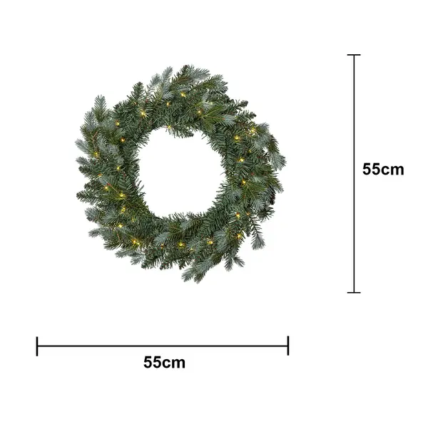 Julkrans 'Greyland' 55cm