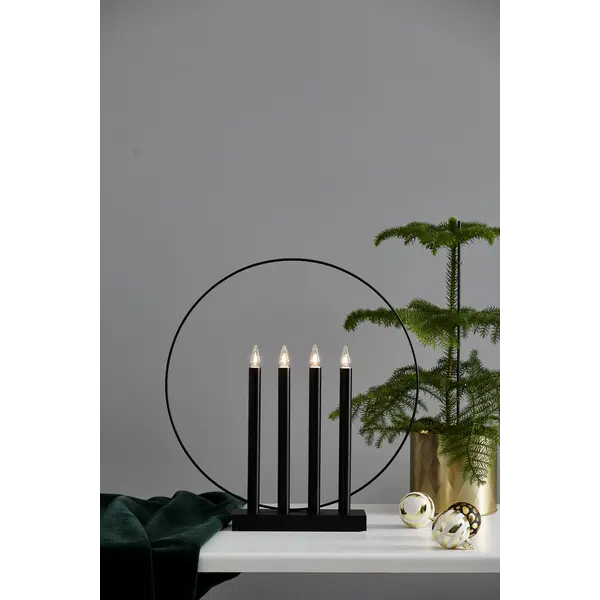 Ljusstake Glory Svart 4L