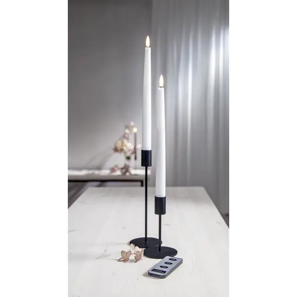 LED Antikljus 2-pack Flamme Slim Vit 28,5 cm