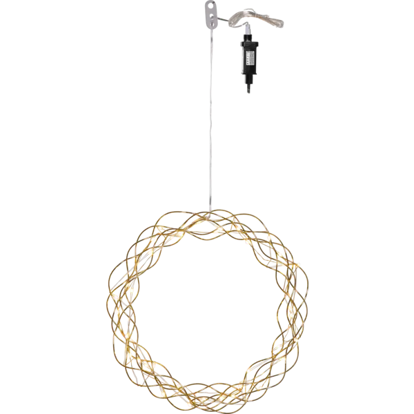 Krans Curly Guld 30cm