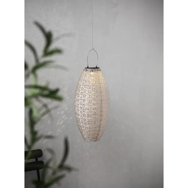 Dekorationsbelysning Solcell 'Festa' Beige