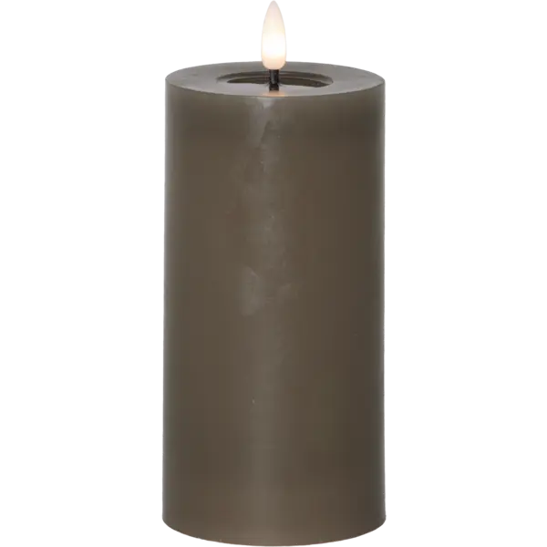LED Blockljus Flamme Flow Mullvad 7,5x17,5 cm